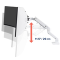 Ergotron HX Desk Monitor Arm with HD Pivot (White)