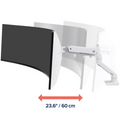 Ergotron HX Desk Monitor Arm with HD Pivot (White)