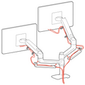 Ergotron LX Dual Stacking Arm Two-Monitor Mount