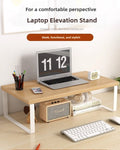[PreOrder 30days] Simple & Practical Laptop Stand Office Table Organizer Shelf Desktop Computer Monitor Stand Riser Ergonomic Design for All-Day Comfort