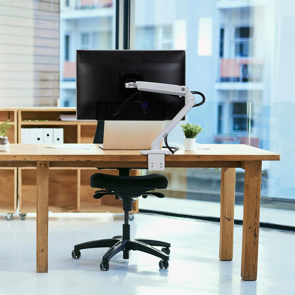 Ergotron MXV Desk Monitor Arm _ White – Nikkotech